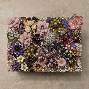 Floral Embellished Clutch